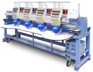 HappyJapan stretched-field 4-head embroidery machine