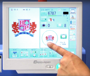 HappyJapan multihead embroidery machine easy touchscreen
