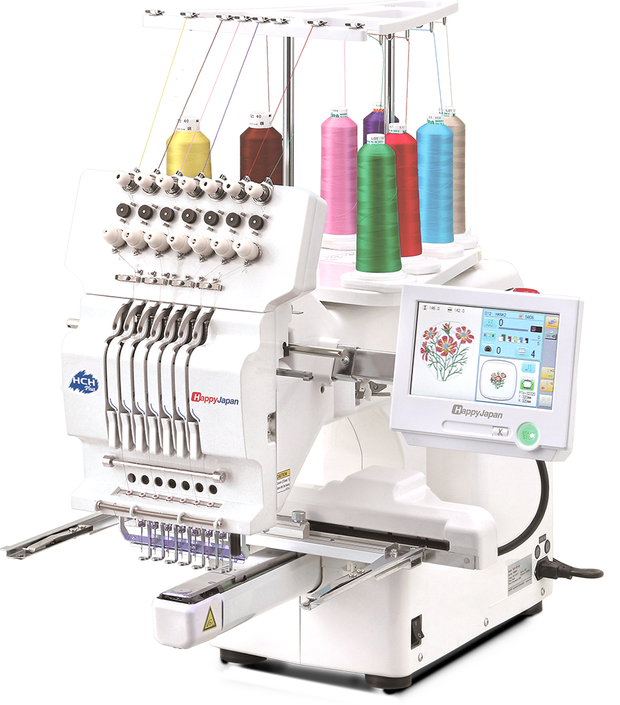 happyjapan HCH-701p 7 needle embroidery machine