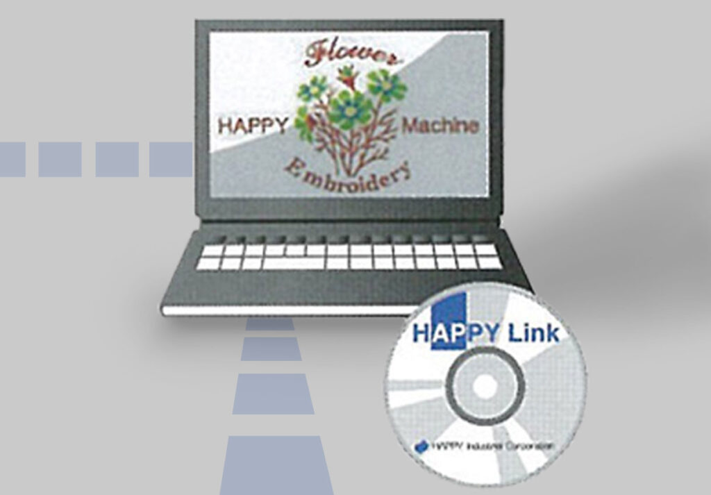 Free HappyLink connection software for HappyJapan embroidery machines