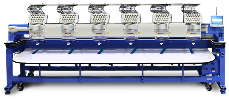 HappyJapan HCT-X1506 stretched-field 6-head embroidery machine